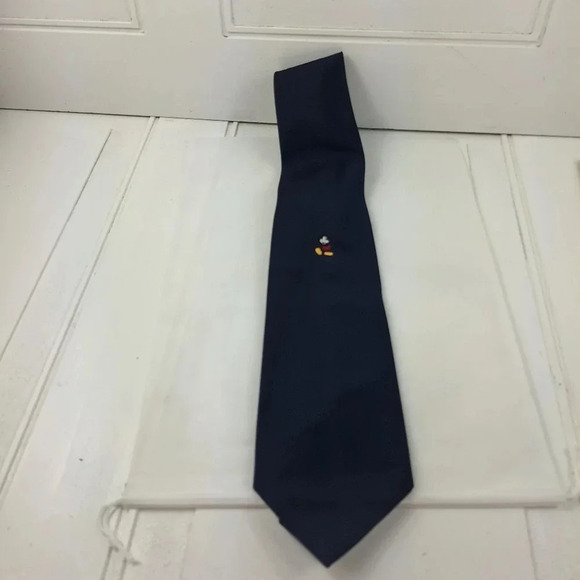 Disney Mickey Mouse Dark Blue Adjustable Mens Tie Retro - Picture 6 of 7